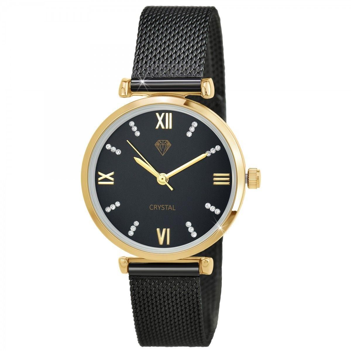 SC CRYSTAL Montre Cynthia élégante ornée de Cristaux scintillants