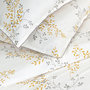 Voir la diapositive 2 : FUTURE HOME Parure de lit 2 personnes satin de coton motif feuillage