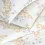 Voir la diapositive 2 : FUTURE HOME Parure de lit 2 personnes satin de coton motif feuillage