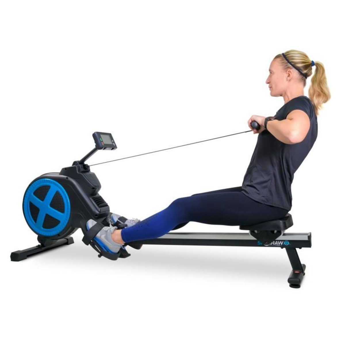 SPARRAW Rameur d'appartement pliable ROWER ULTRA Résistance magnétique réglable 8 niveaux, Roue d'inertie 2 kg