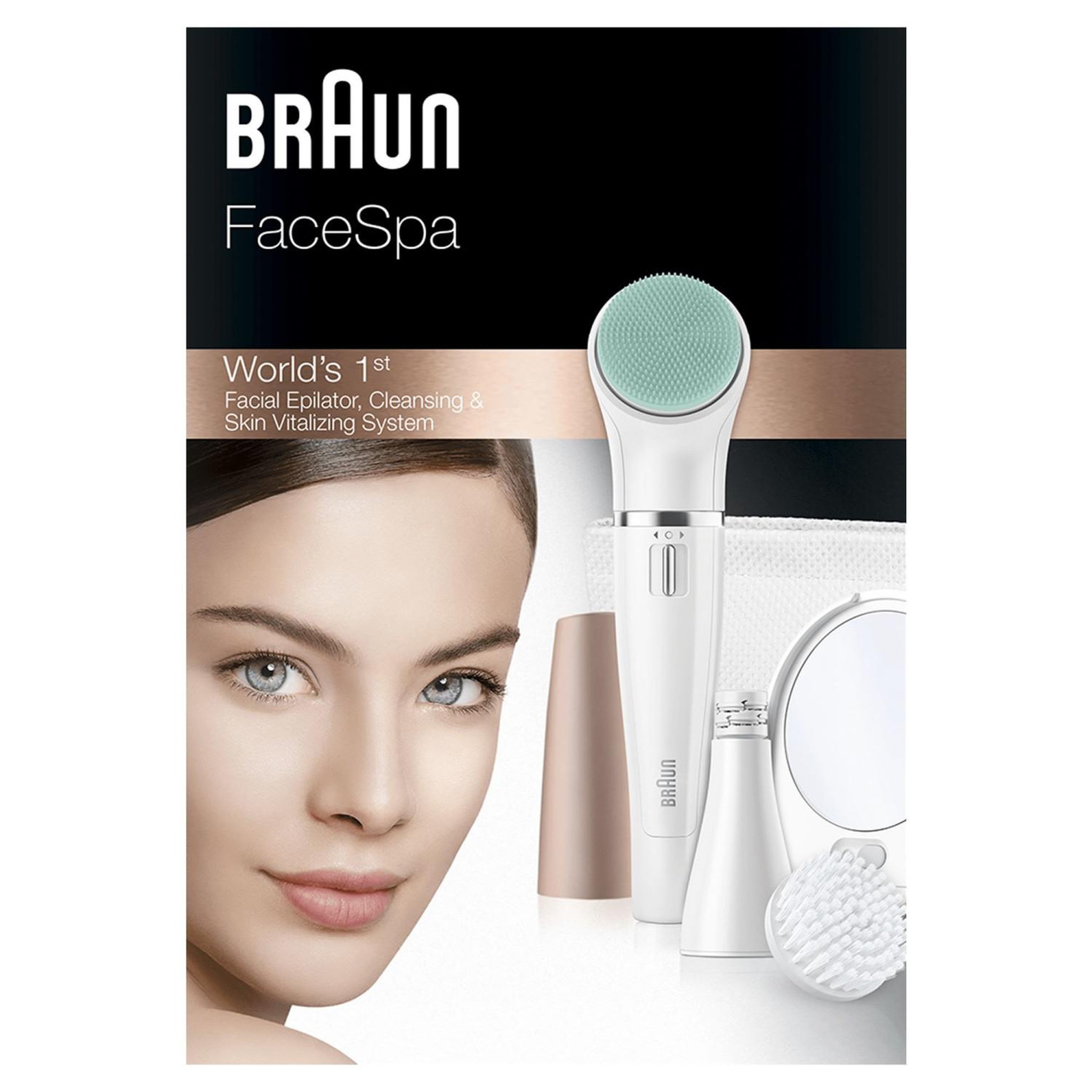 Voir la diapositive 3 : BRAUN FaceSpa 851V 3-En-1 Épilateur Visage Et Brosse Nettoyante Avec Pile Supplémentaire