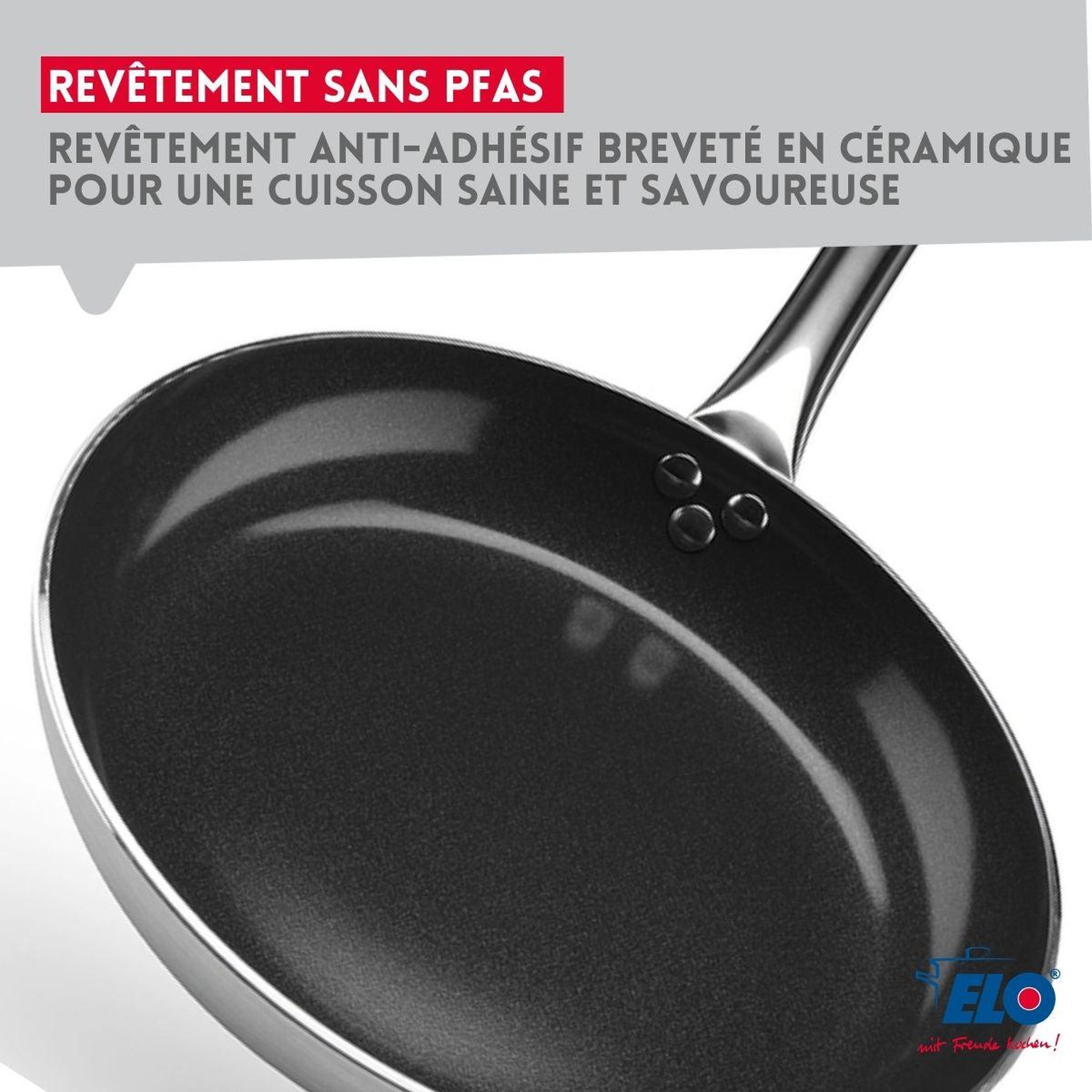 Voir la diapositive 5 : ELO Lot poêles 24/28 cm & faitouts 14/16/20/24 cm elo bistro line