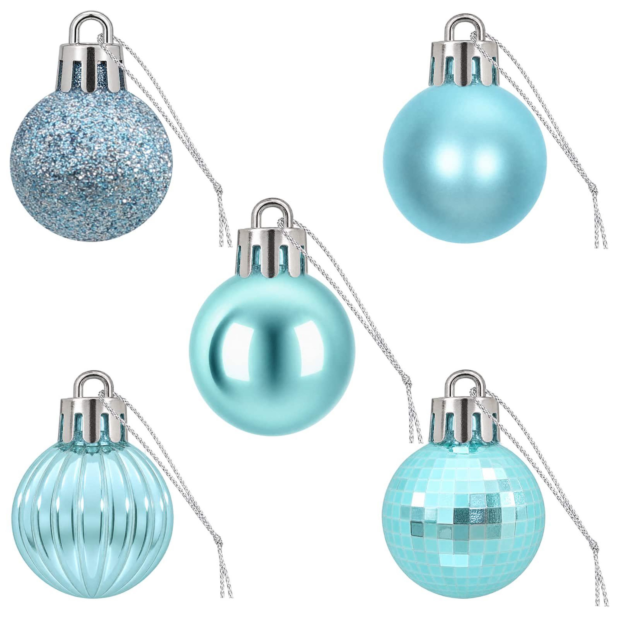 Voir la diapositive 5 : VIDAXL Ensemble de boules de Noël 150 pc Turquoise Diam. 3 cm