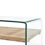 Voir la diapositive 4 : VIDAXL Table basse Clair 98x45x31 cm Verre trempe
