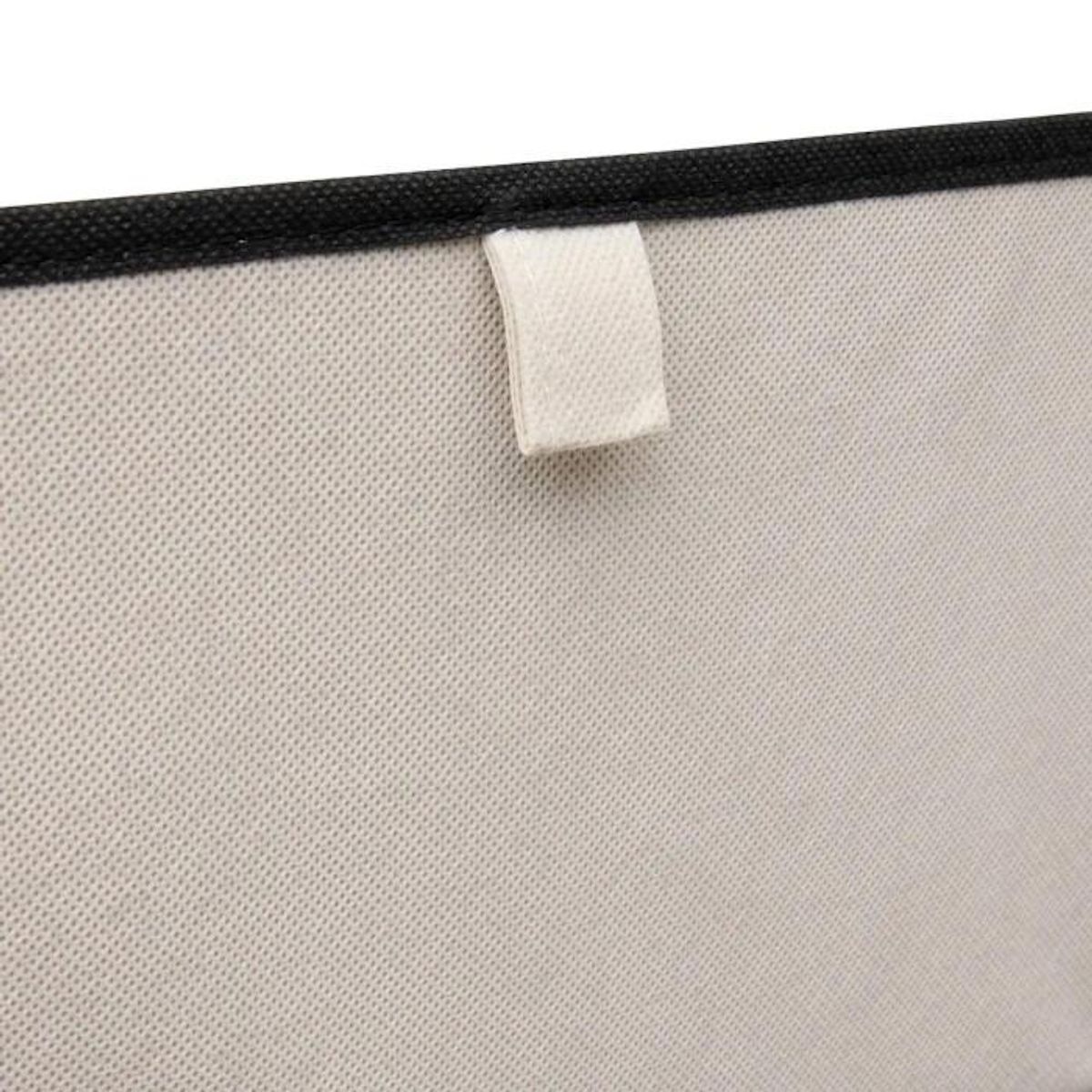 FIVE Panier à Linge en Tissu  Bicolore  45L Beige