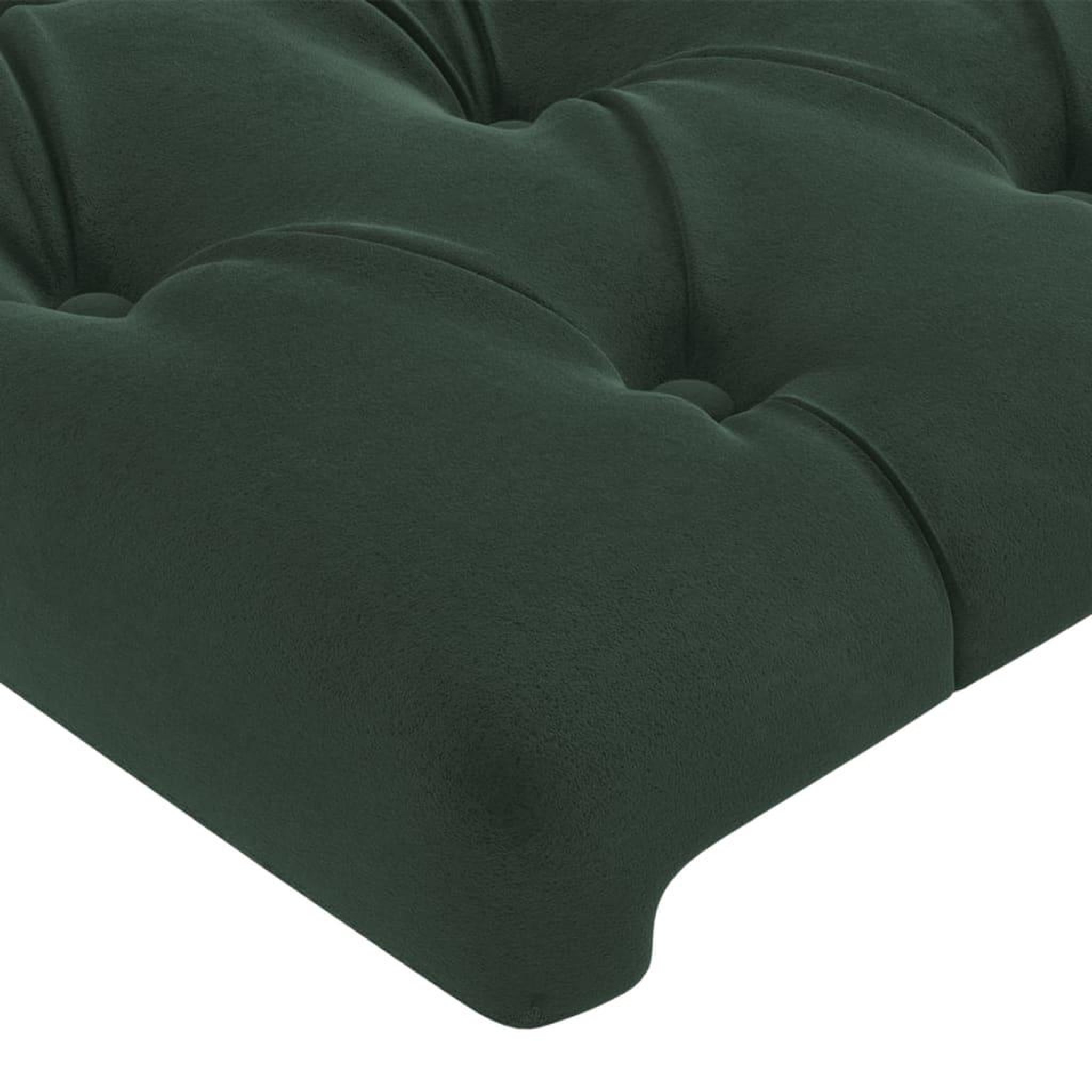Voir la diapositive 5 : VIDAXL Tete de lit a LED Vert fonce 80x7x78/88 cm Velours