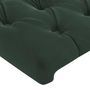 Voir la diapositive 5 : VIDAXL Tete de lit a LED Vert fonce 80x7x78/88 cm Velours