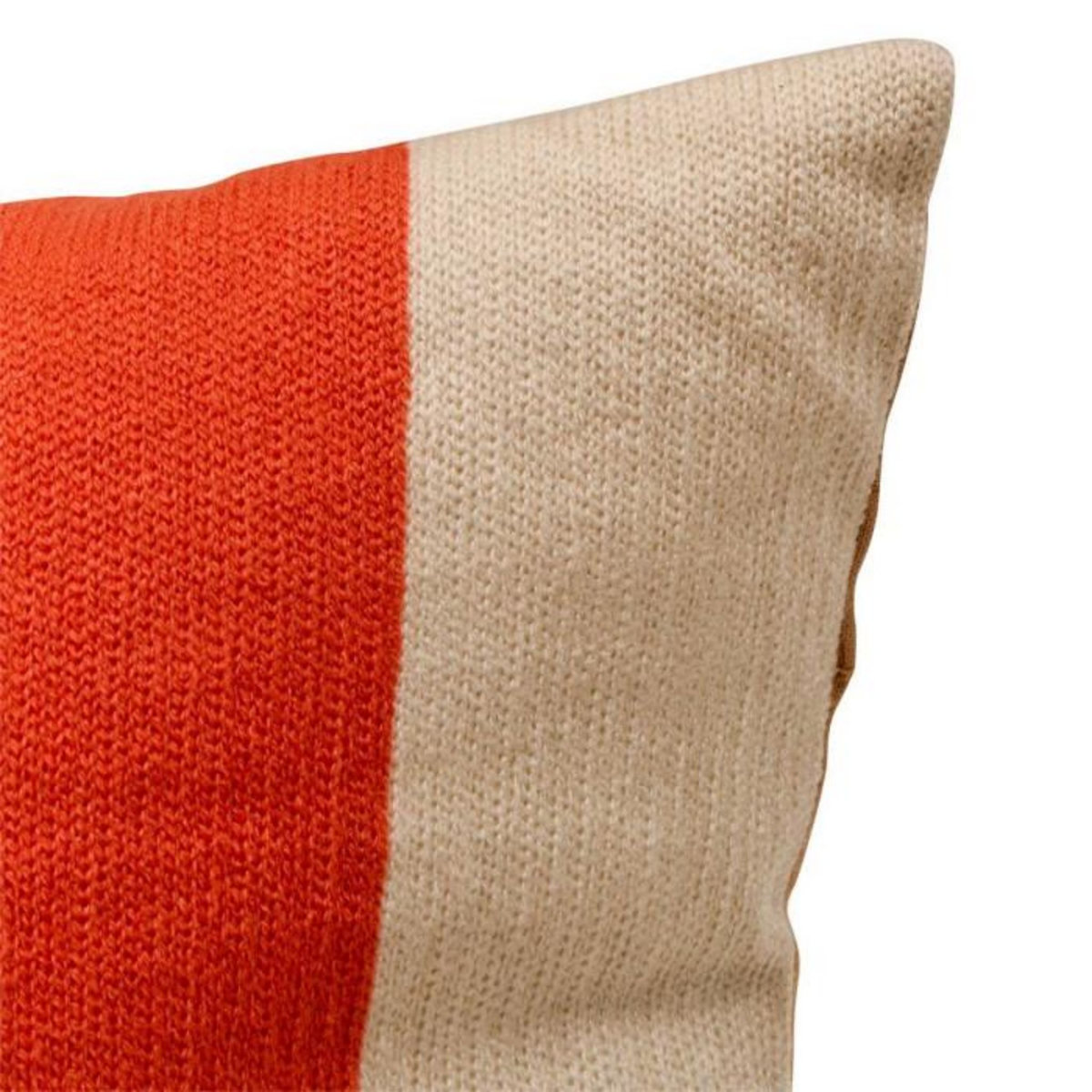 ATMOSPHERA Coussin Déco Brodé  Hary  45x45cm Caramel