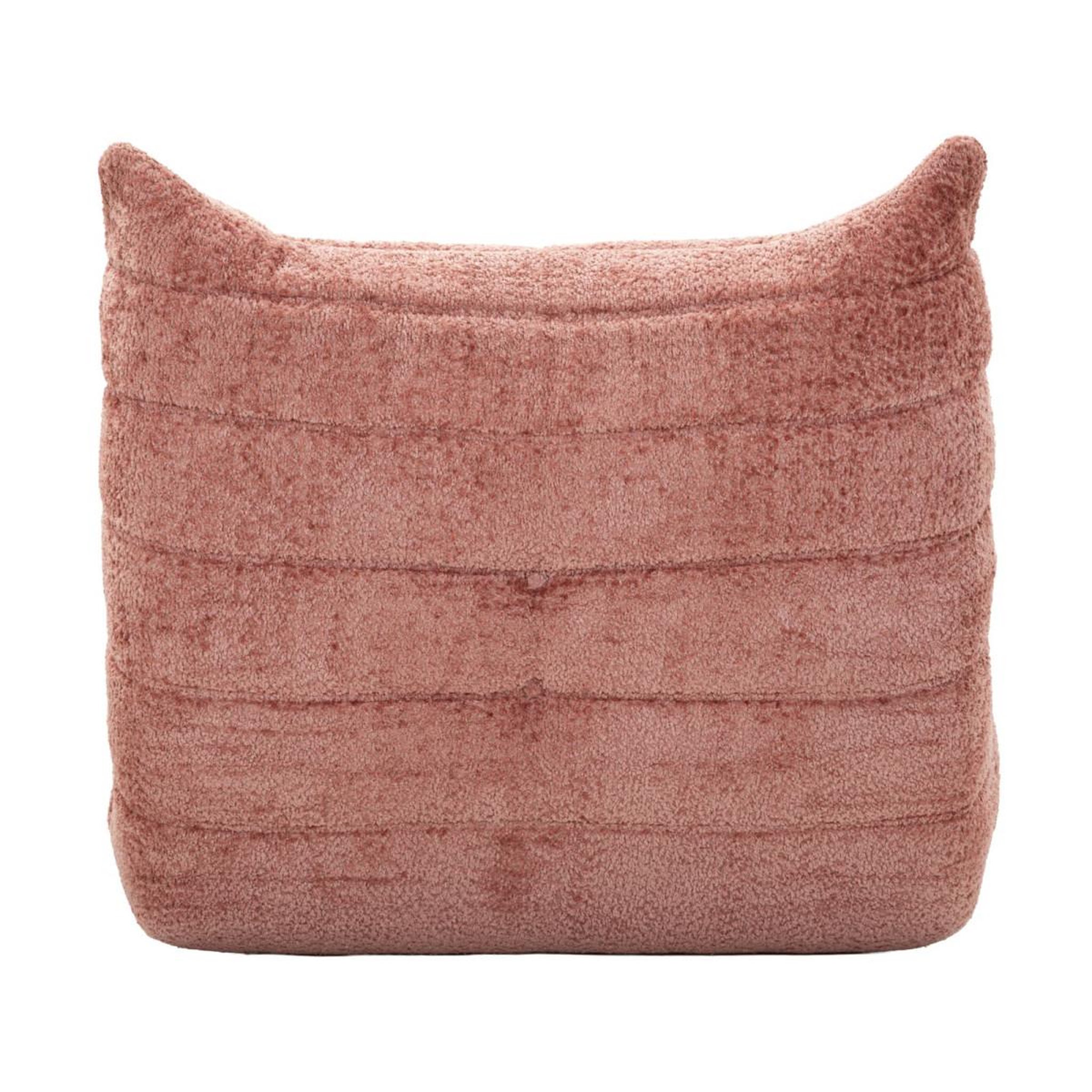 Voir la diapositive 5 : Paris Prix Chauffeuse tissu bouclette  mask  103cm rose