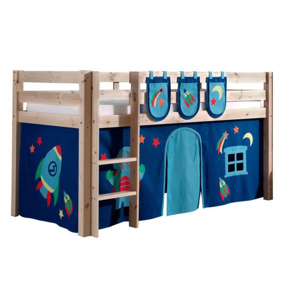 Paris Prix Pack - Lit Enfant, Tente & 3 Pochettes  Pino Astronaute II  Naturel