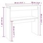 Voir la diapositive 6 : VIDAXL Table console Chêne marron 80x30x80 cm Bois d ingénierie