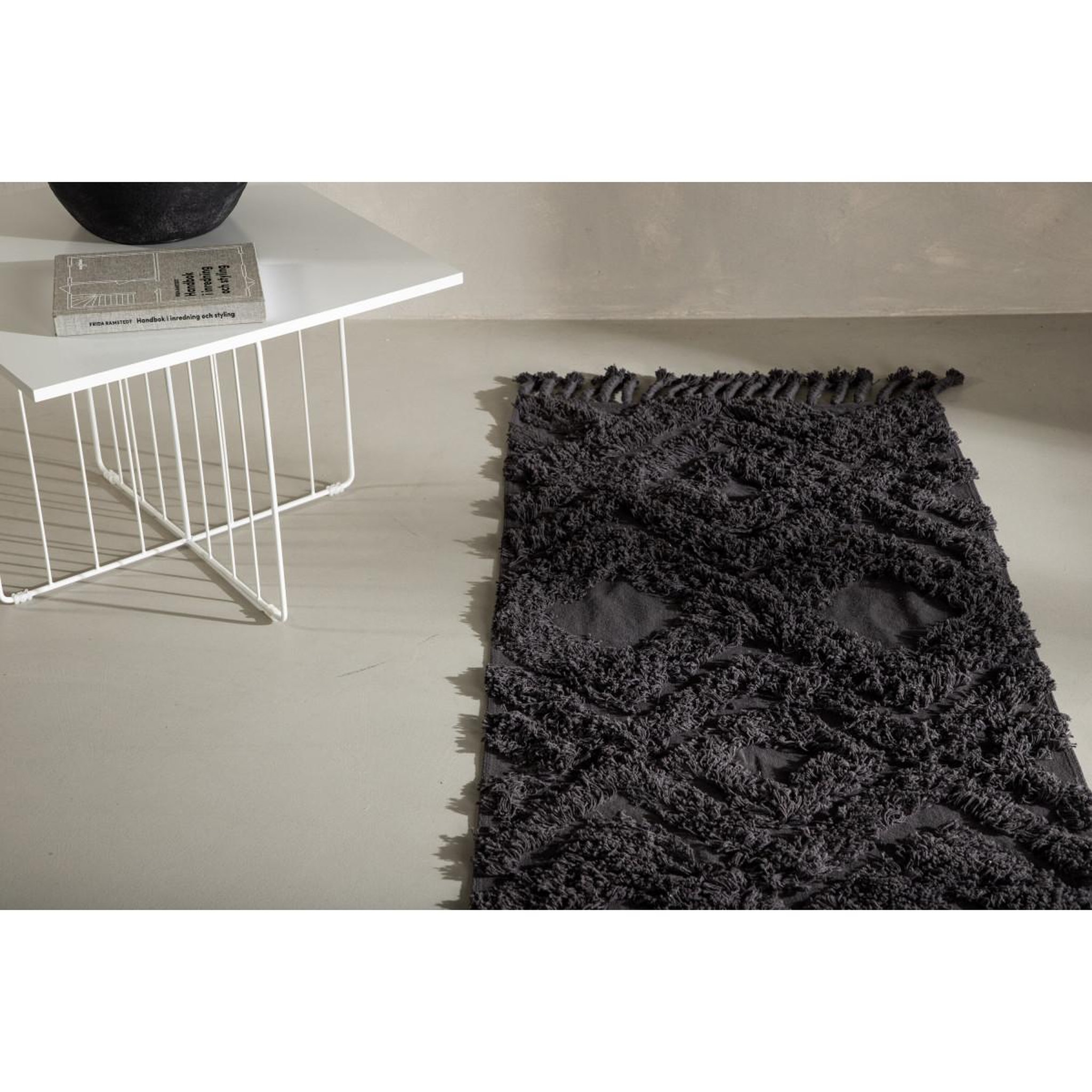 Voir la diapositive 4 : Paris Prix Tapis de couloir tufté  hilma  70x200cm gris foncé