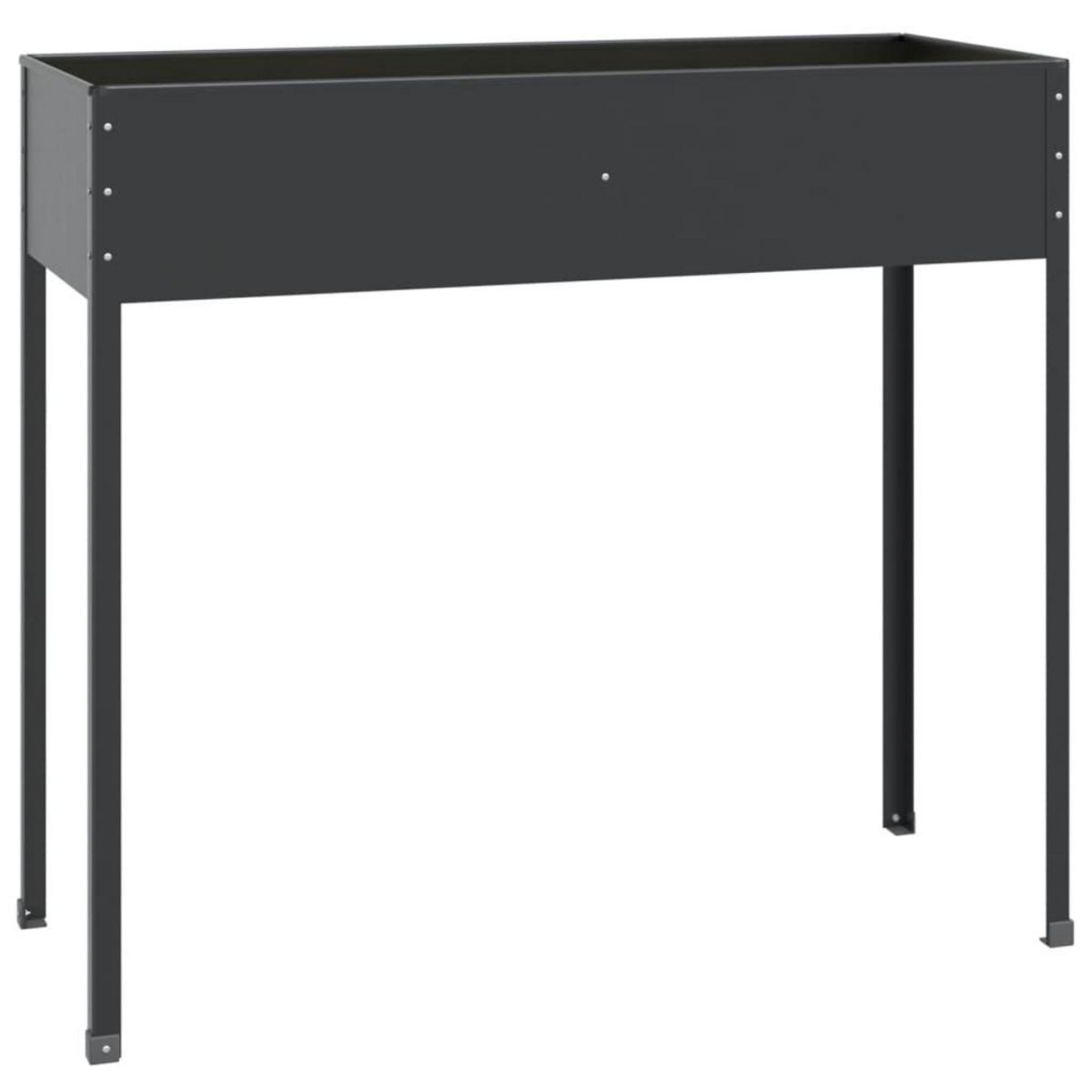 VIDAXL Jardiniere Anthracite 100,5x40,5x90 cm Acier galvanise