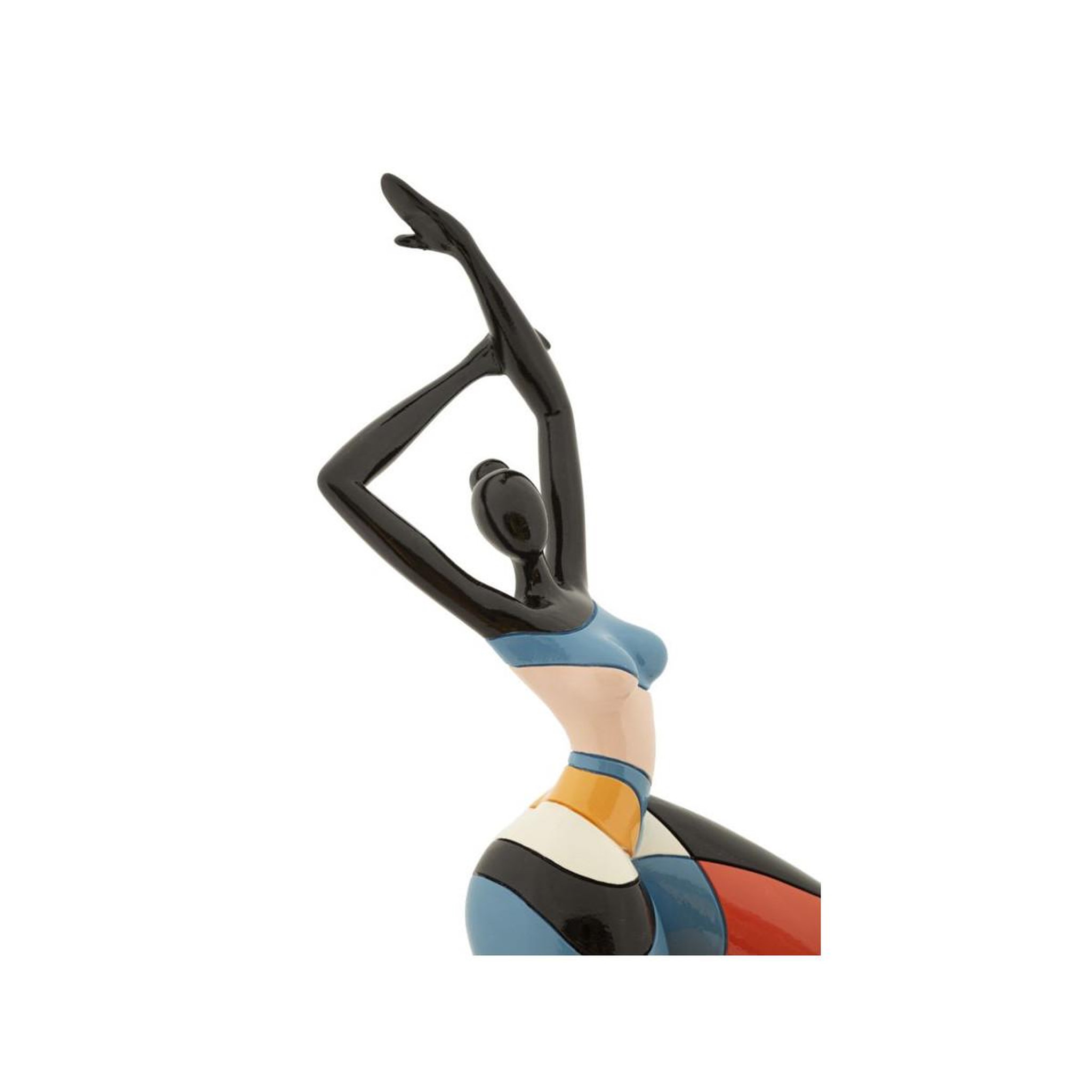Voir la diapositive 3 : Paris Prix Statuette Femme Position Danseuse  Rubic  38cm Multicolore