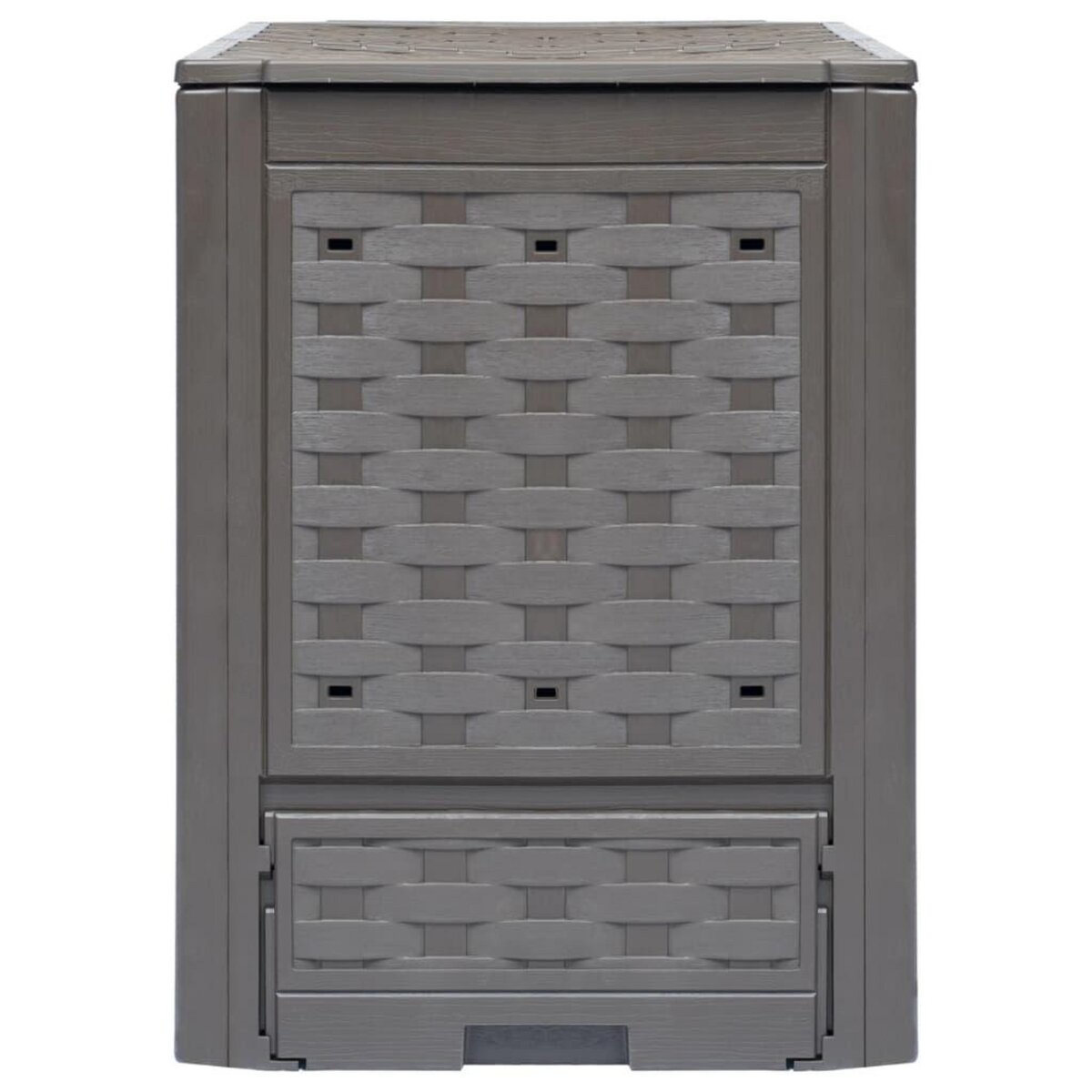 VIDAXL Composteurs de jardin 3 pcs 60x60x83 cm 900 L Plastique rotin