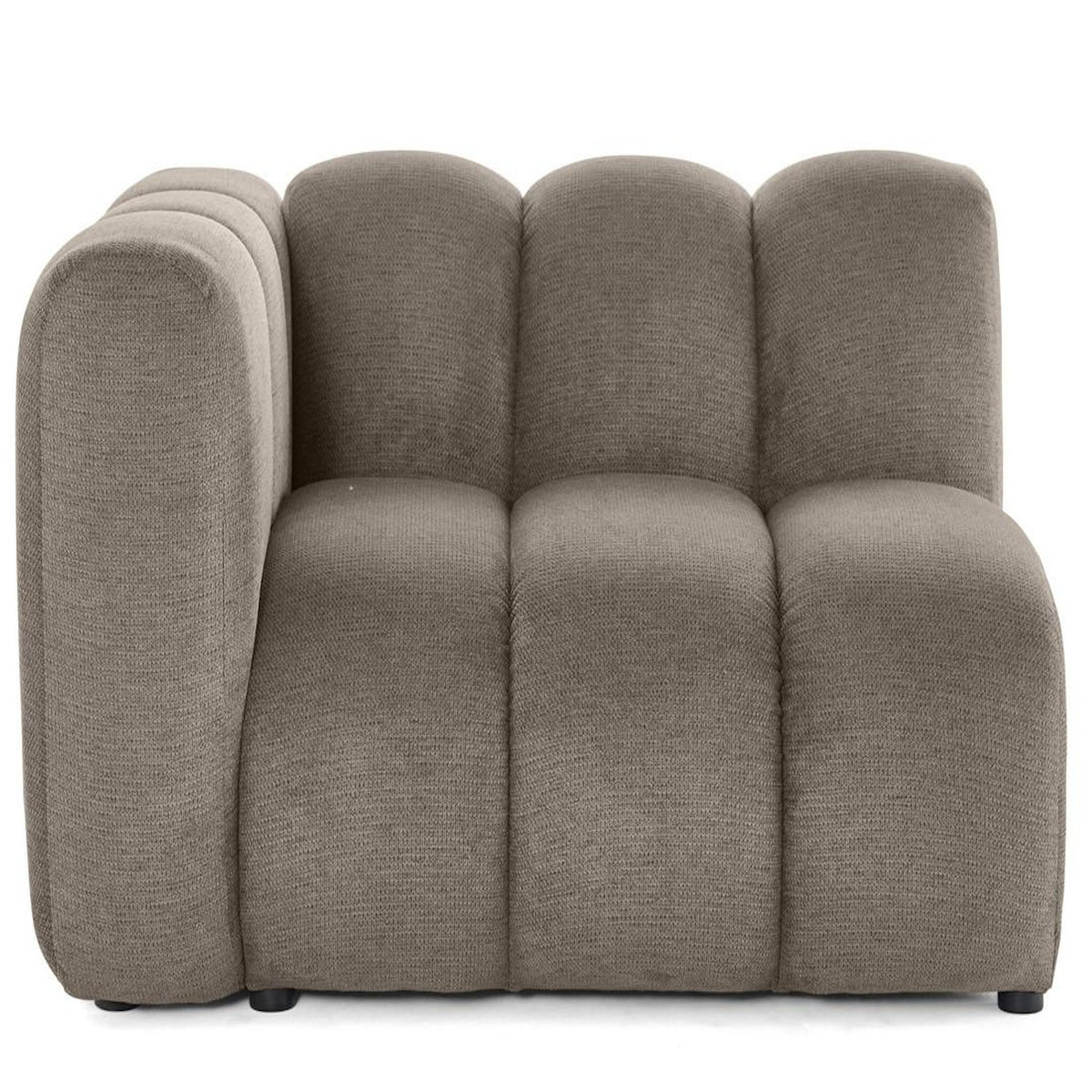 LISA DESIGN Debbie - module d'assise gauche en tissu texturé