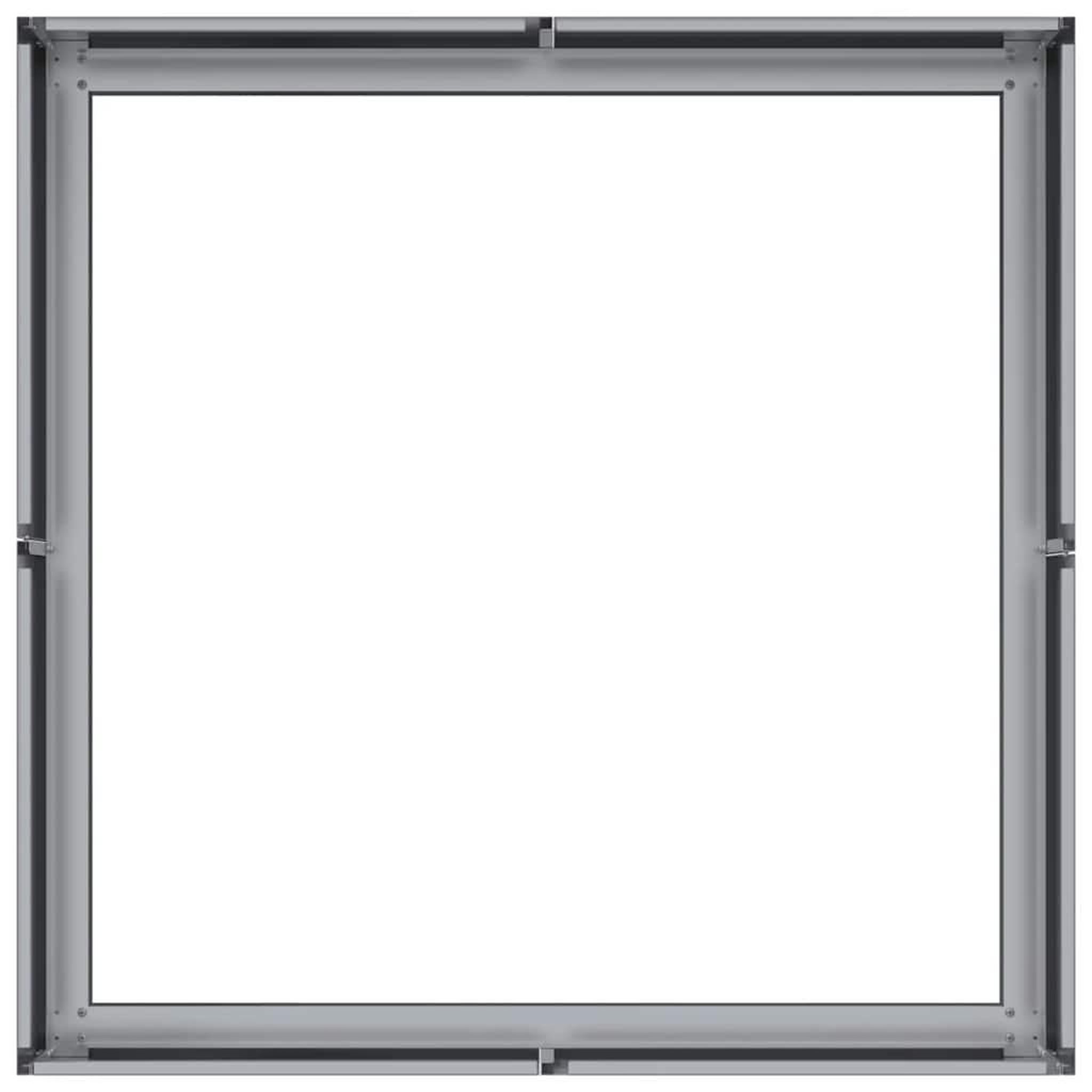 Voir la diapositive 5 : VIDAXL Jardiniere 80x80x30 cm acier galvanise