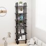 Voir la diapositive 4 : VIDAXL Etagere de rangement Gris 60x30x210 cm Bois d'ingenierie