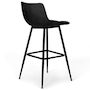 Voir la diapositive 4 : ID MARKET Lot de 2 tabourets de bar MADY en velours noir