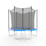 Voir la diapositive 1 : JUMP4FUN Trampoline de jardin ø244 cm- 8FT- Filet intérieur, Matelas de protection et Echelle