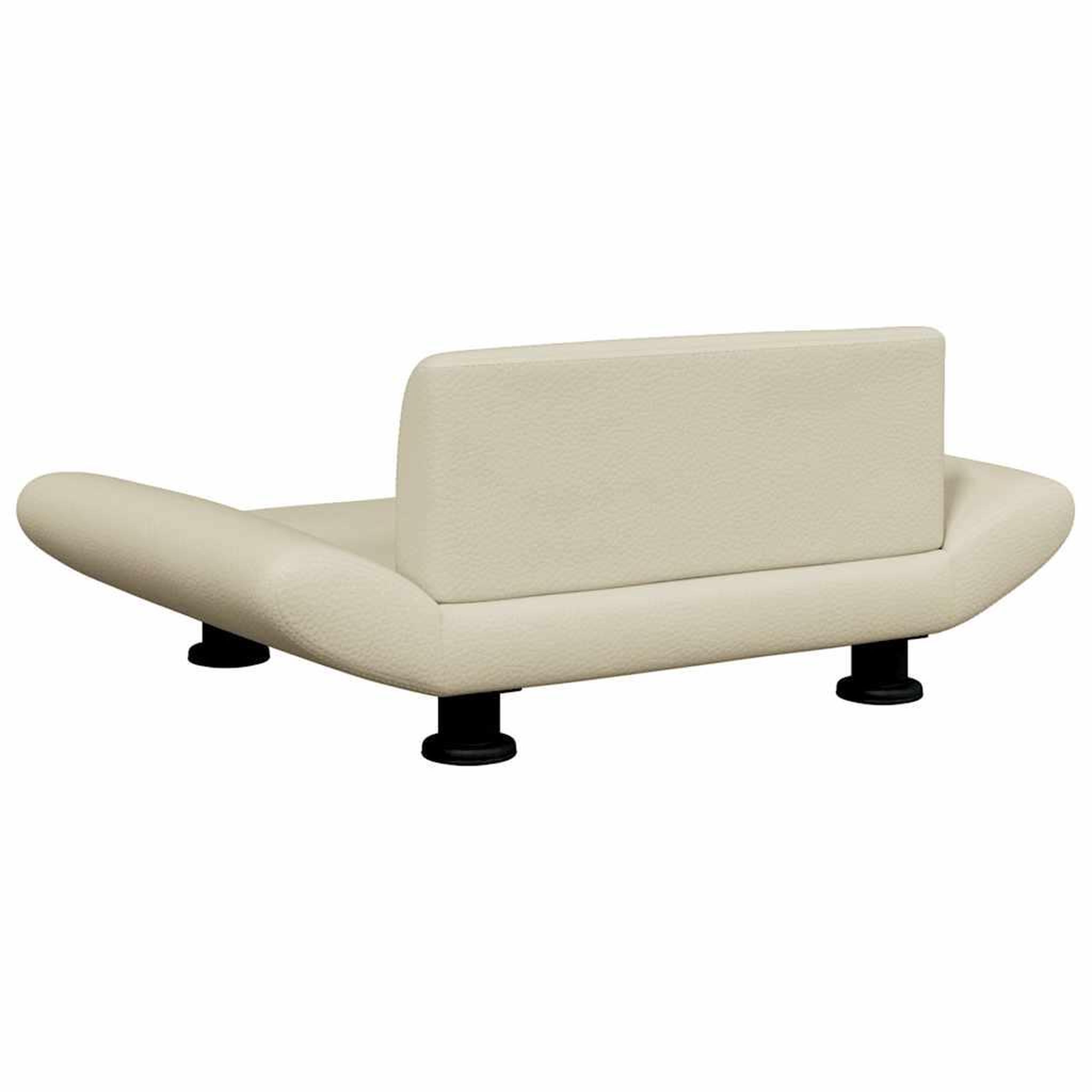 Voir la diapositive 5 : VIDAXL Lit pour chien creme 70x45x28 cm similicuir