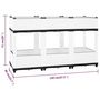 Voir la diapositive 6 : VIDAXL Lit sureleve 120x40x71 cm Polypropylene