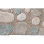 Voir la diapositive 3 : GUY LEVASSEUR Tapis de bain déco en coton tufté galet 50x80cm