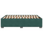 Voir la diapositive 5 : VIDAXL Cadre de lit sans matelas vert fonce 140x200 cm velours