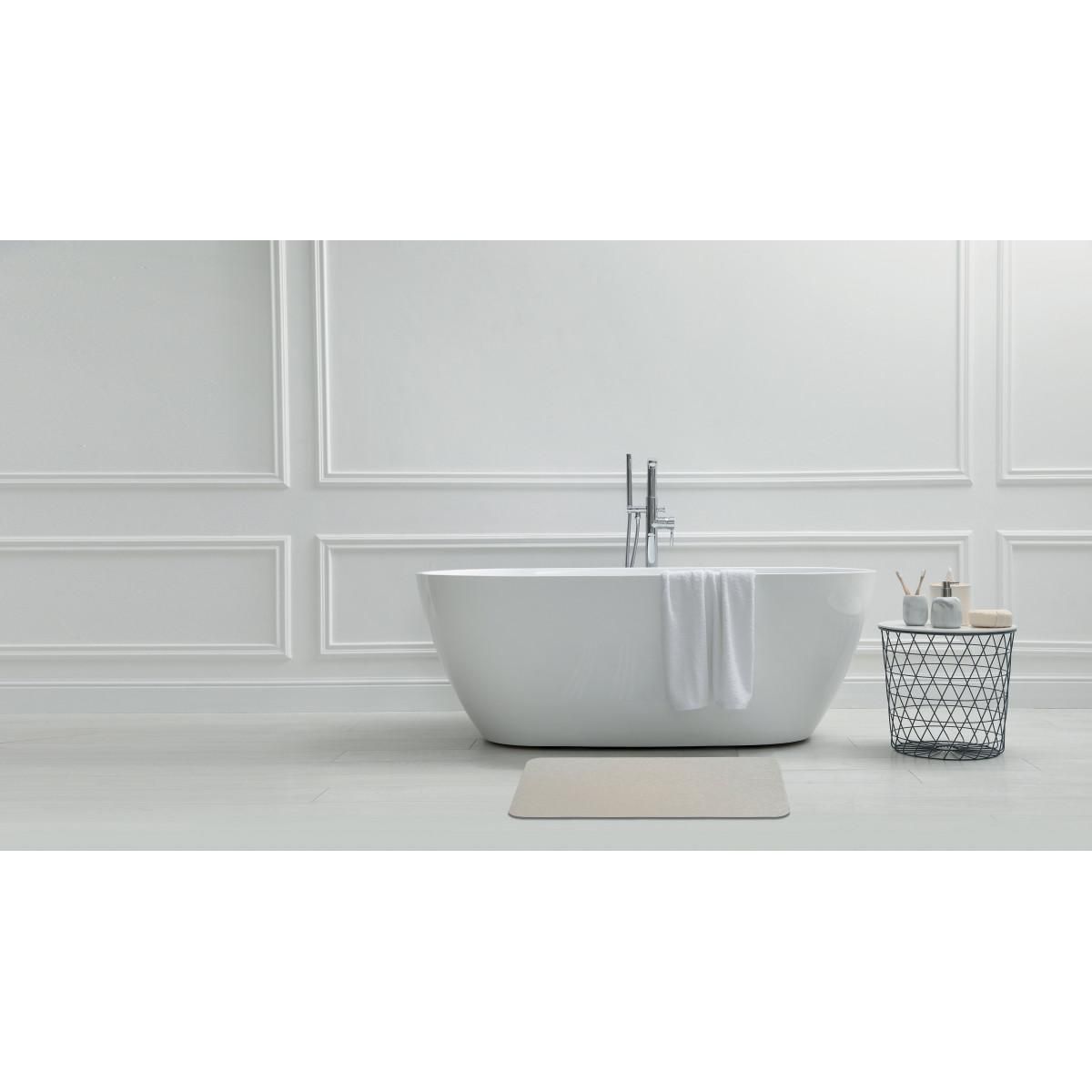 GUY LEVASSEUR Tapis de bain diatomite taupe 39x60cm