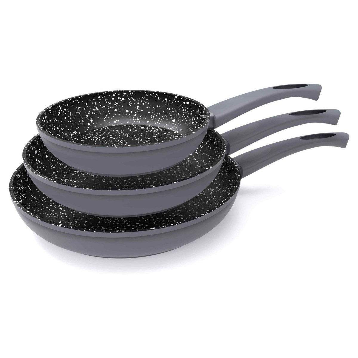 ACTUEL Lot 3 poêles 20 24 28 cm