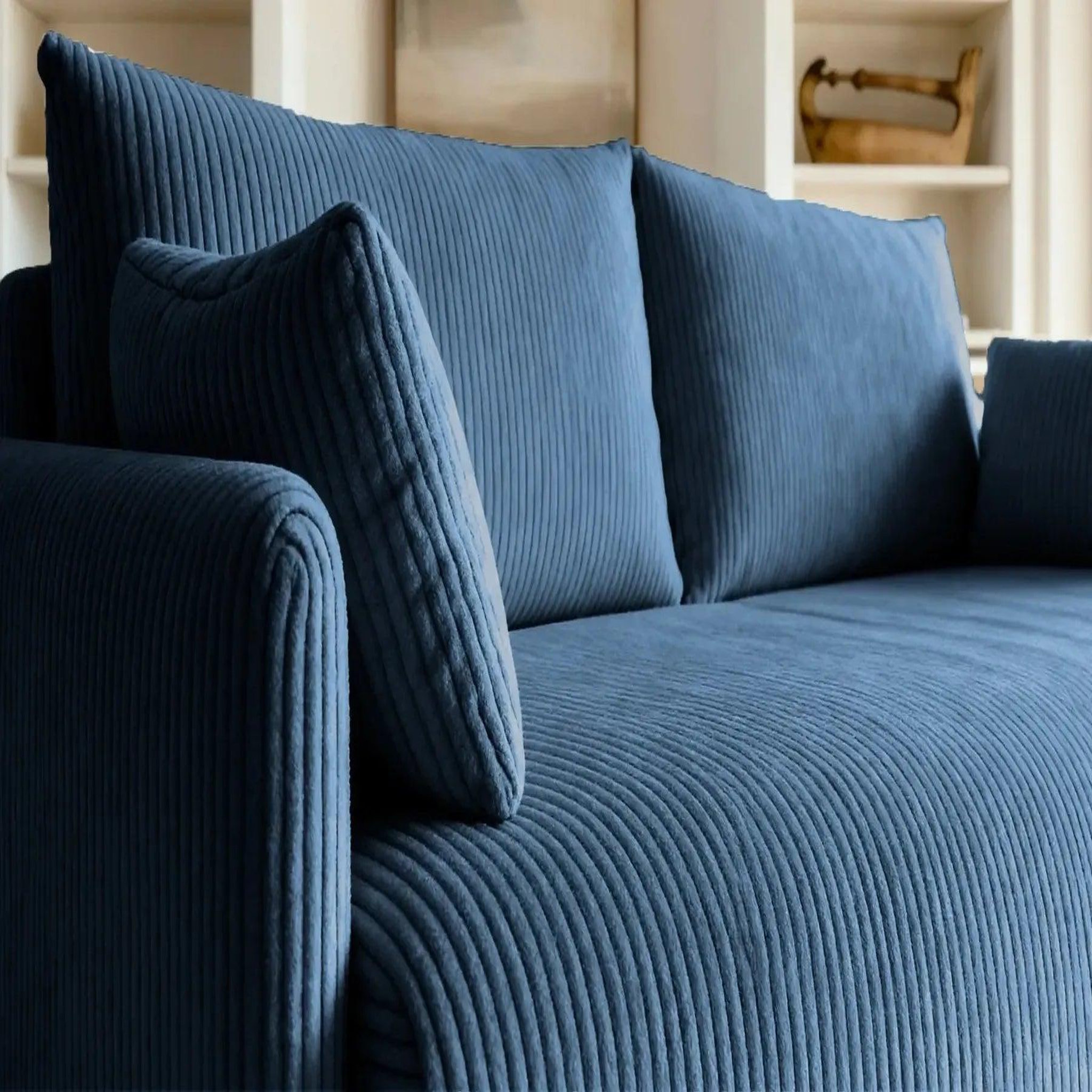Voir la diapositive 5 : CASANOVA PARIS Axelle - canapé droit convertible velours côtelé 2 places