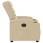 Voir la diapositive 4 : VIDAXL Fauteuil inclinable Creme Tissu