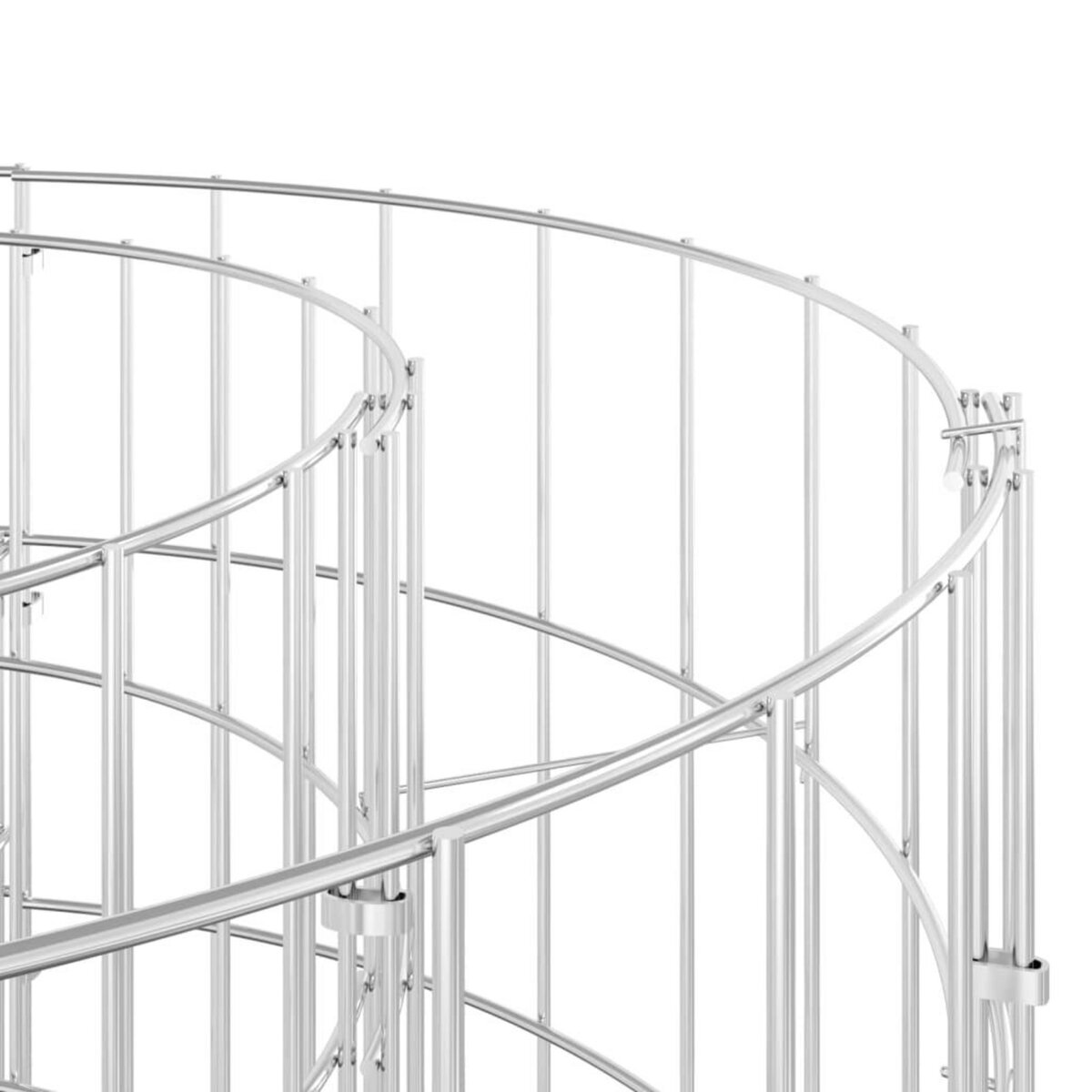 VIDAXL Composteur de jardin Ø50x100 cm Acier galvanise