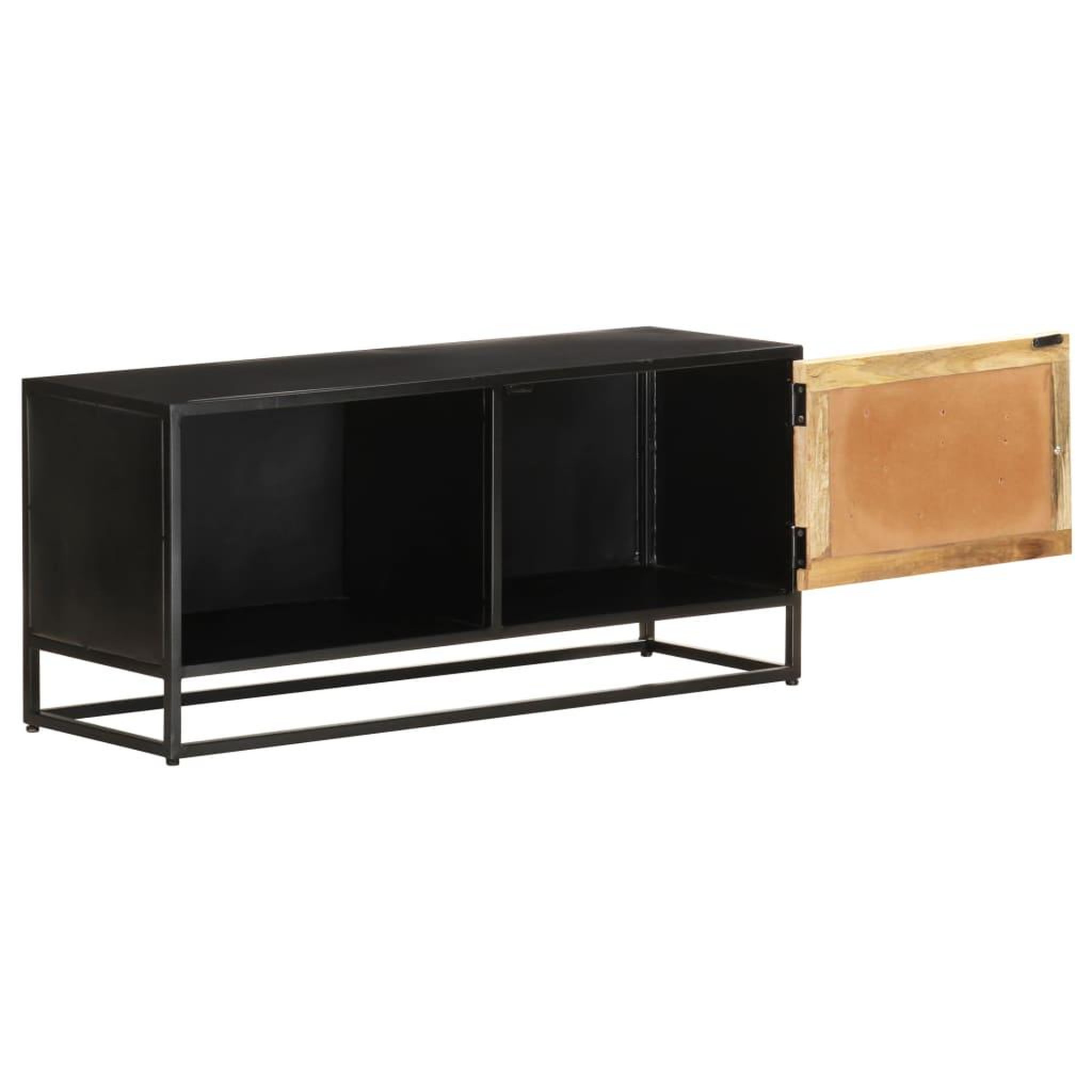 Voir la diapositive 3 : VIDAXL Meuble tv 90x30x40 cm bois de manguier brut