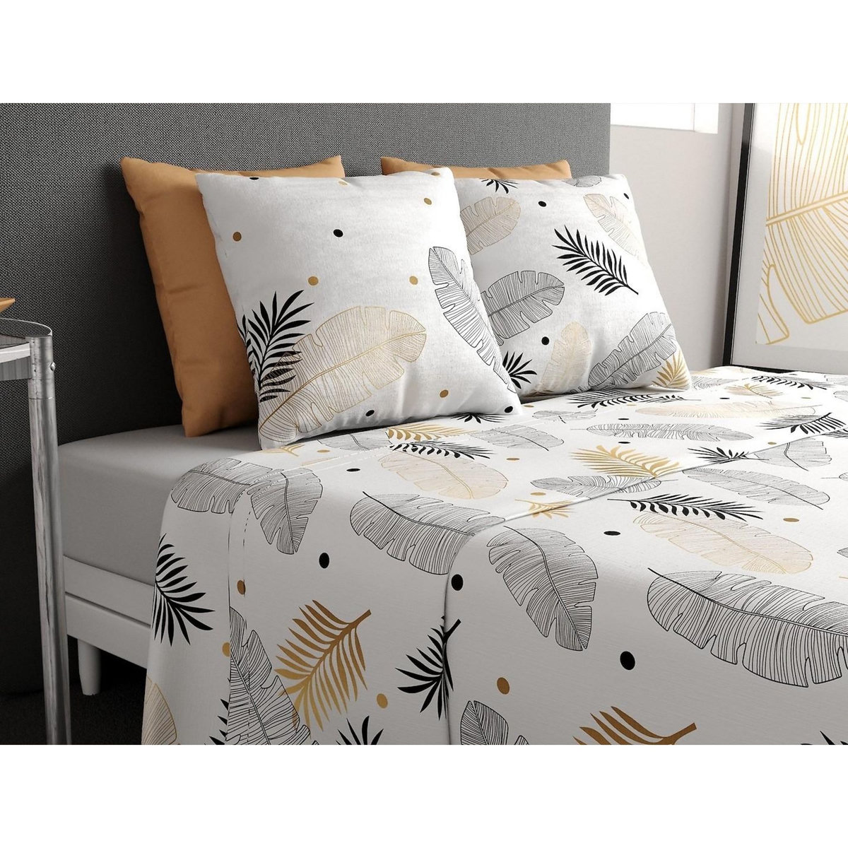 ATELIER DU COTON Parure de drap 100% coton 57fils envole