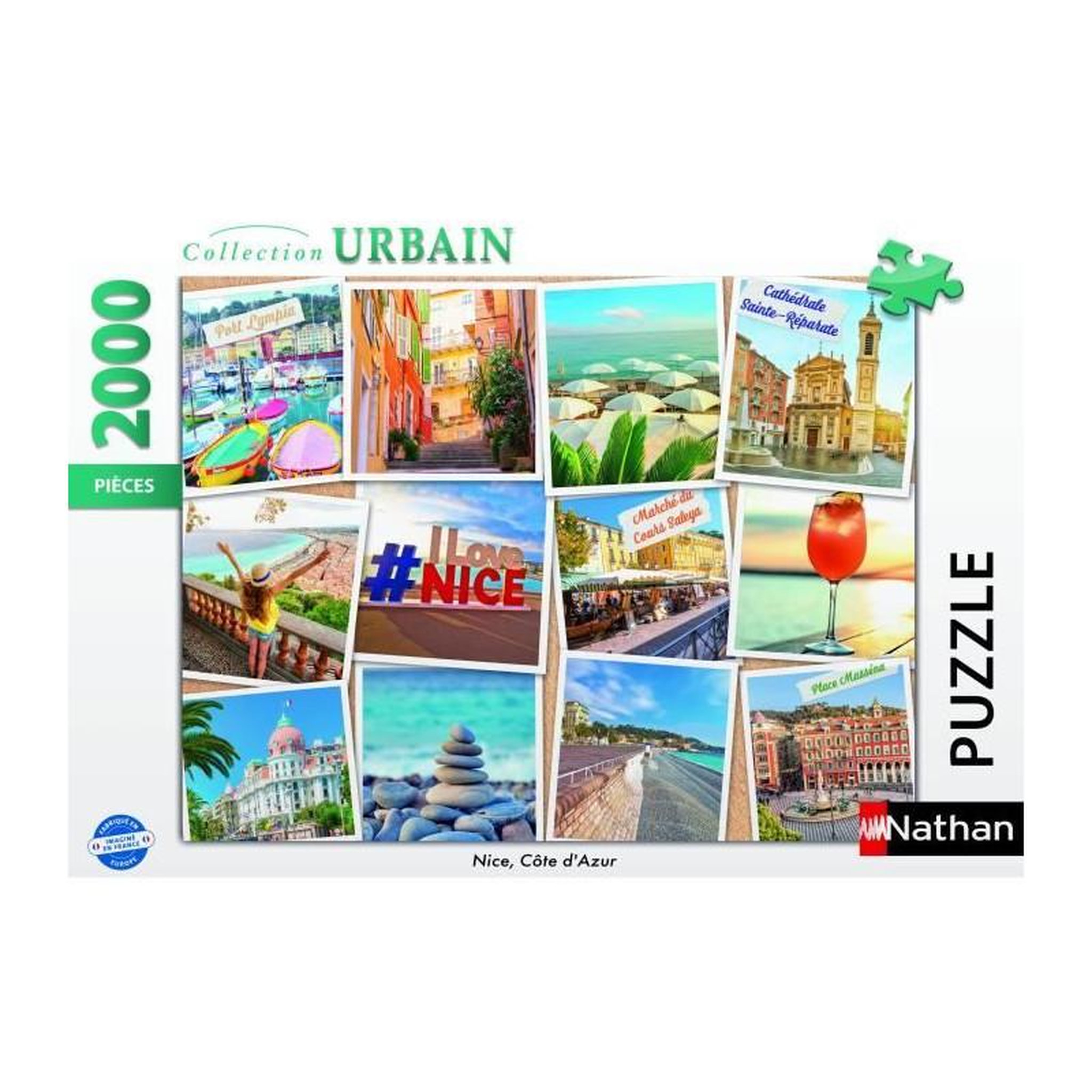 Voir la diapositive 2 : RAVENSBURGER Puzzle 2000 pièces - Nice Côte d'Azur - Collection Urbain - Nathan