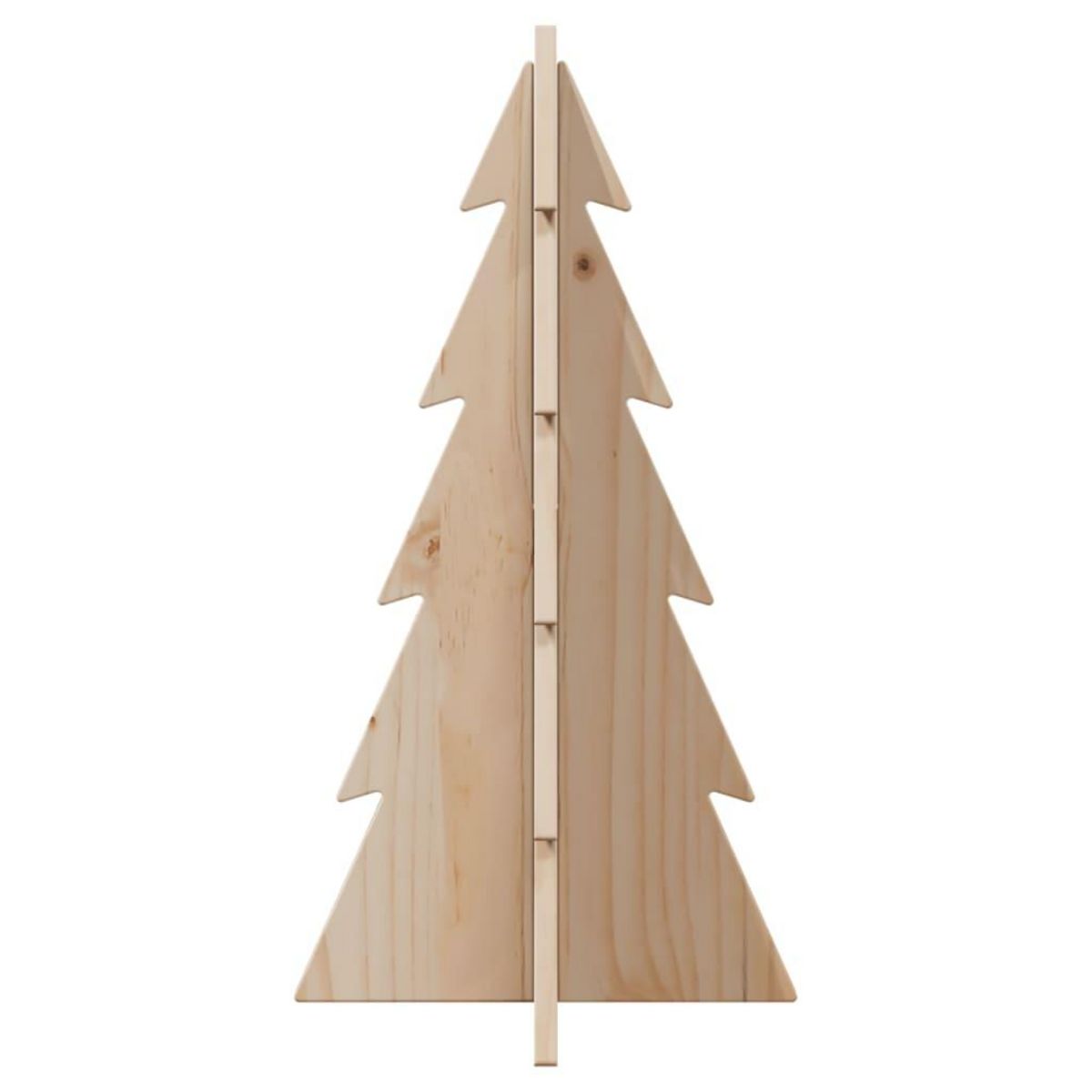 VIDAXL Arbre de Noël en bois pour decoration 59,5cm bois massif de pin