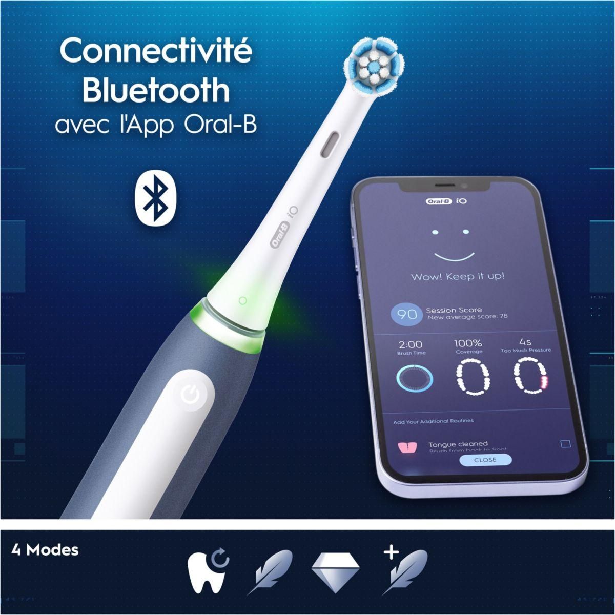 ORAL B Brosse à dents électrique iO 4 My Way Teen + 1 brossette Ortho