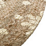 Voir la diapositive 3 : ATMOSPHERA Tapis rond en jute GOLD SHINE