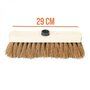 Voir la diapositive 3 : LINXOR Balai en coco naturel et bois - 29 cm - Marron