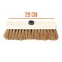 Voir la diapositive 3 : LINXOR Balai en coco naturel et bois - 29 cm - Marron