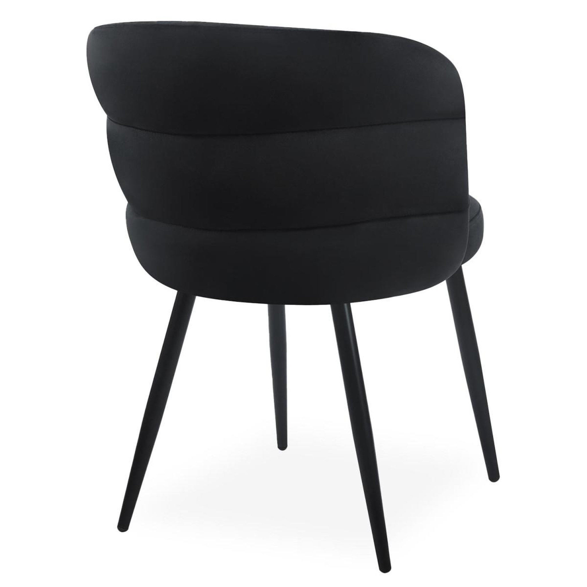Voir la diapositive 5 : Paris Prix Lot de 2 chaises en velours  marisa  80cm noir