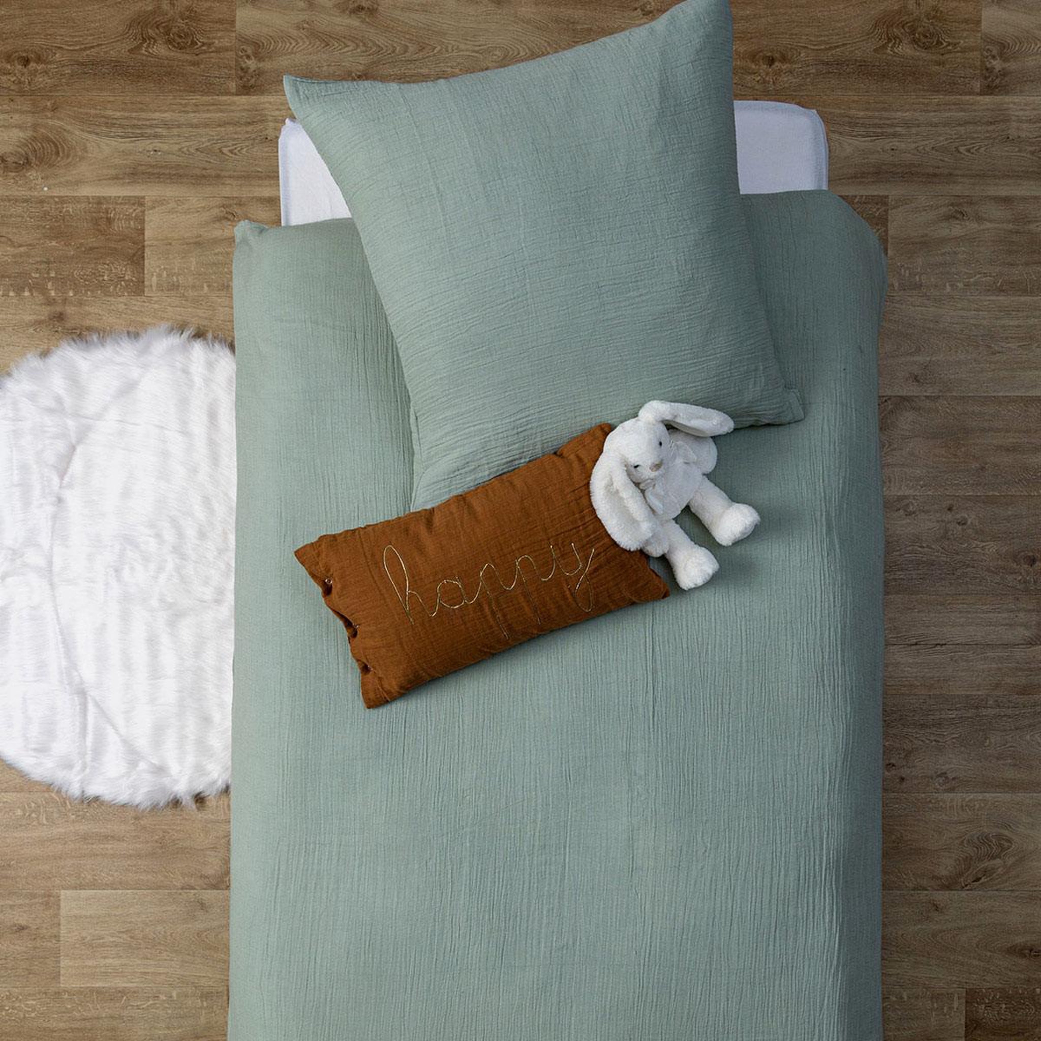 Atmosphera Kids Parure de Lit 2 Pièces  Lili  140x200cm Vert
