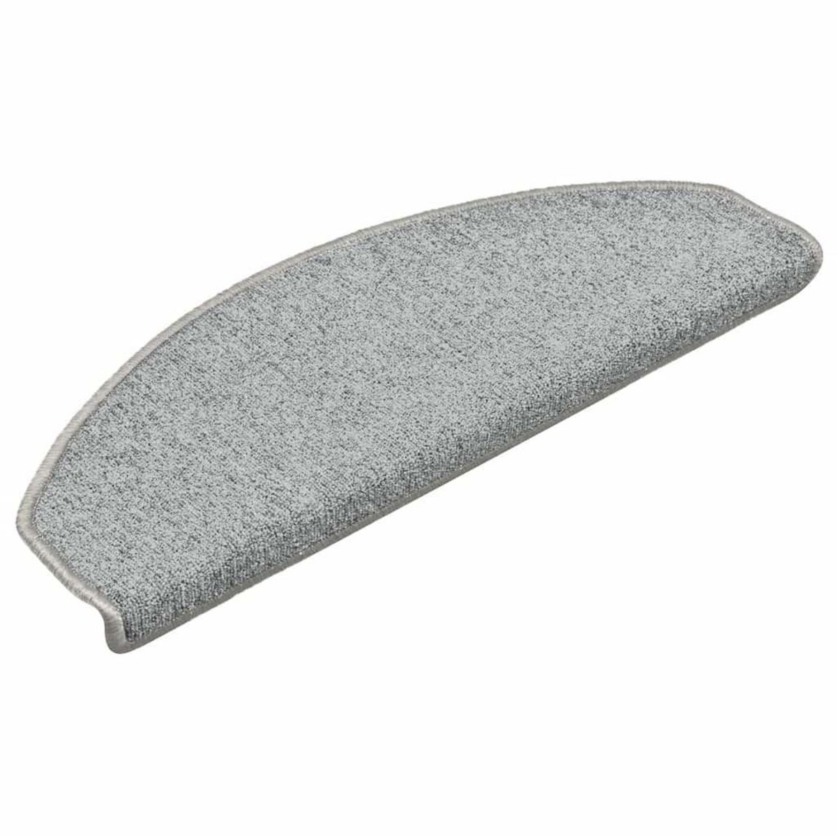 VIDAXL Tapis d'escalier 30 pcs gris clair 65x24x4 cm