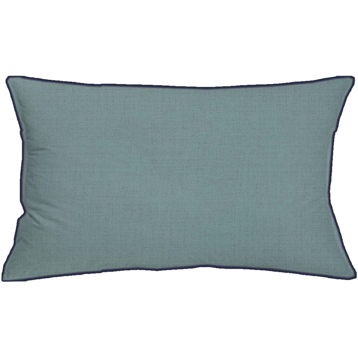 Coussin déhoussable avec ZIP uni en coton finition BOURDON