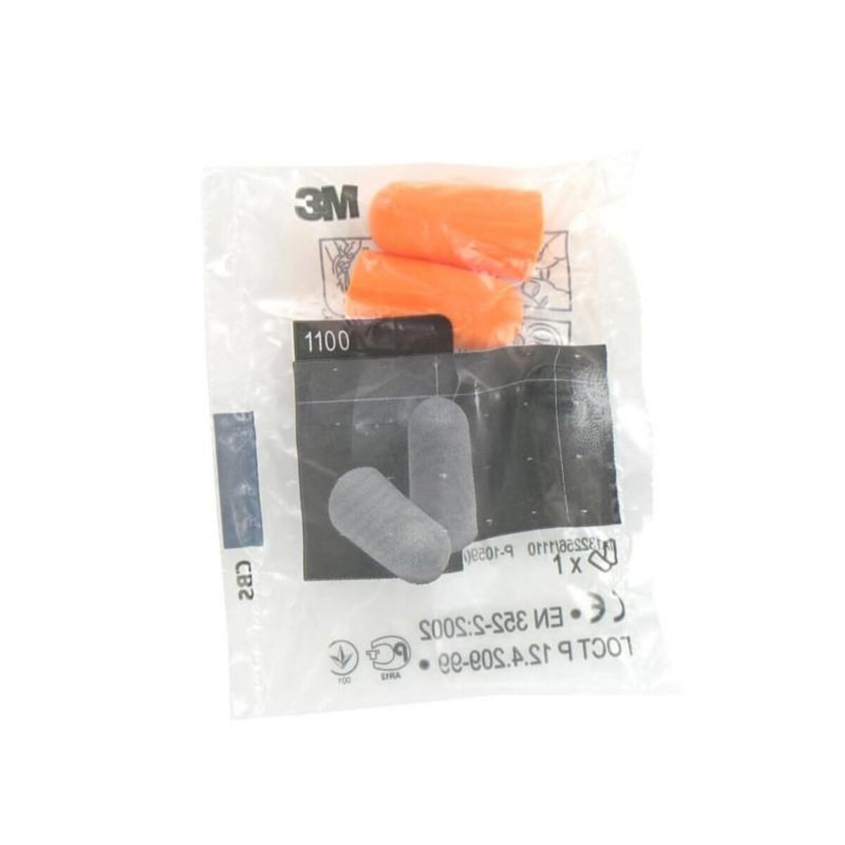 3M 1 paire de bouchons d'oreilles coniques 3M 1100