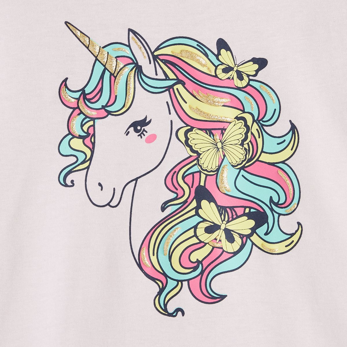 INEXTENSO T-shirt manches longues rose fille 