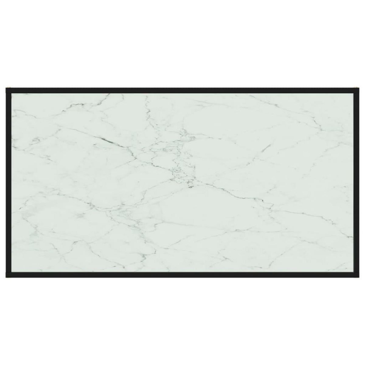 VIDAXL Table basse Blanc 120x60x35 cm Verre trempe