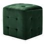 Voir la diapositive 6 : VIDAXL 2 pcs Poufs Vert 30 x 30 x 30 cm Tissu velours