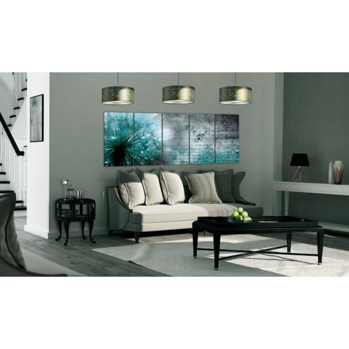 Paris Prix Tableau Imprimé  Ice Dandelion  90x225cm